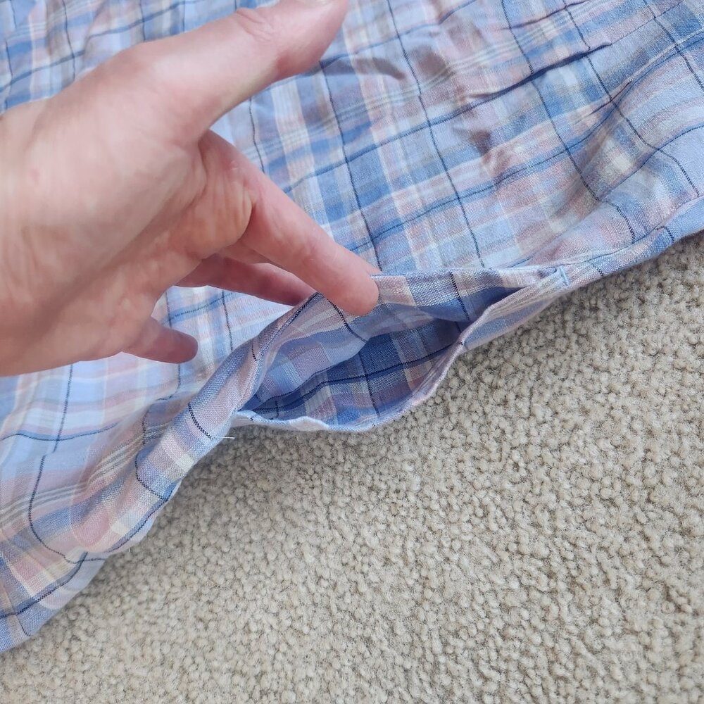 NWT J. Jill Plaid Linen Maxi Dress with Pockets - Picture 7 of 7